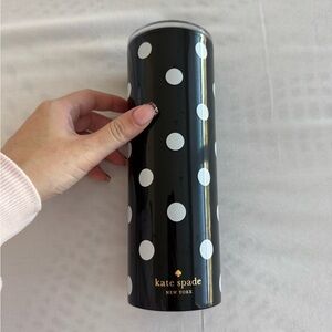 Kate Spade Black and White Polka Dot Tumbler